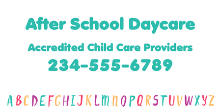 Day Care Banners, Child Care Banners – EasyBanners.com